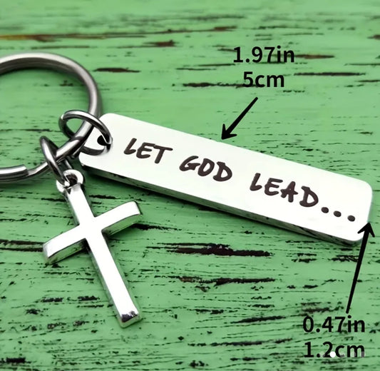 Let God Lead Keychain